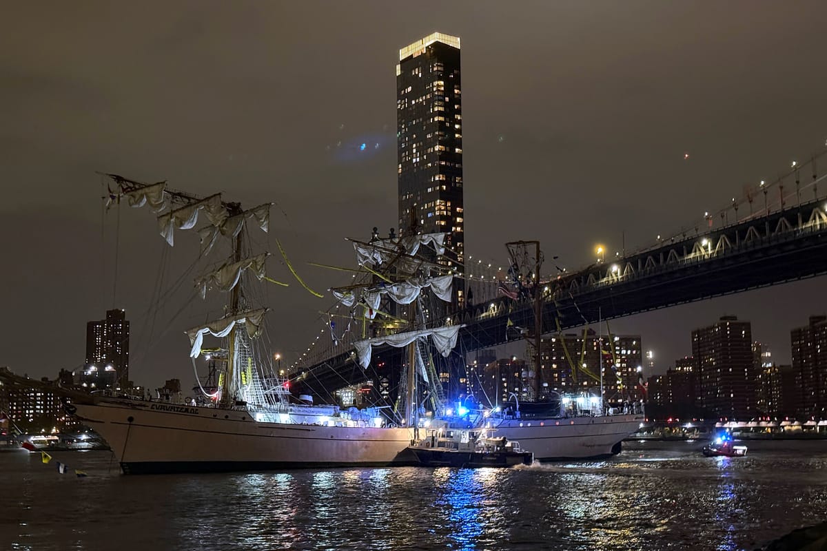 Olam Talk: Mexican Navy Training Ship Strikes Brooklyn Bridge, All Passengers Safe