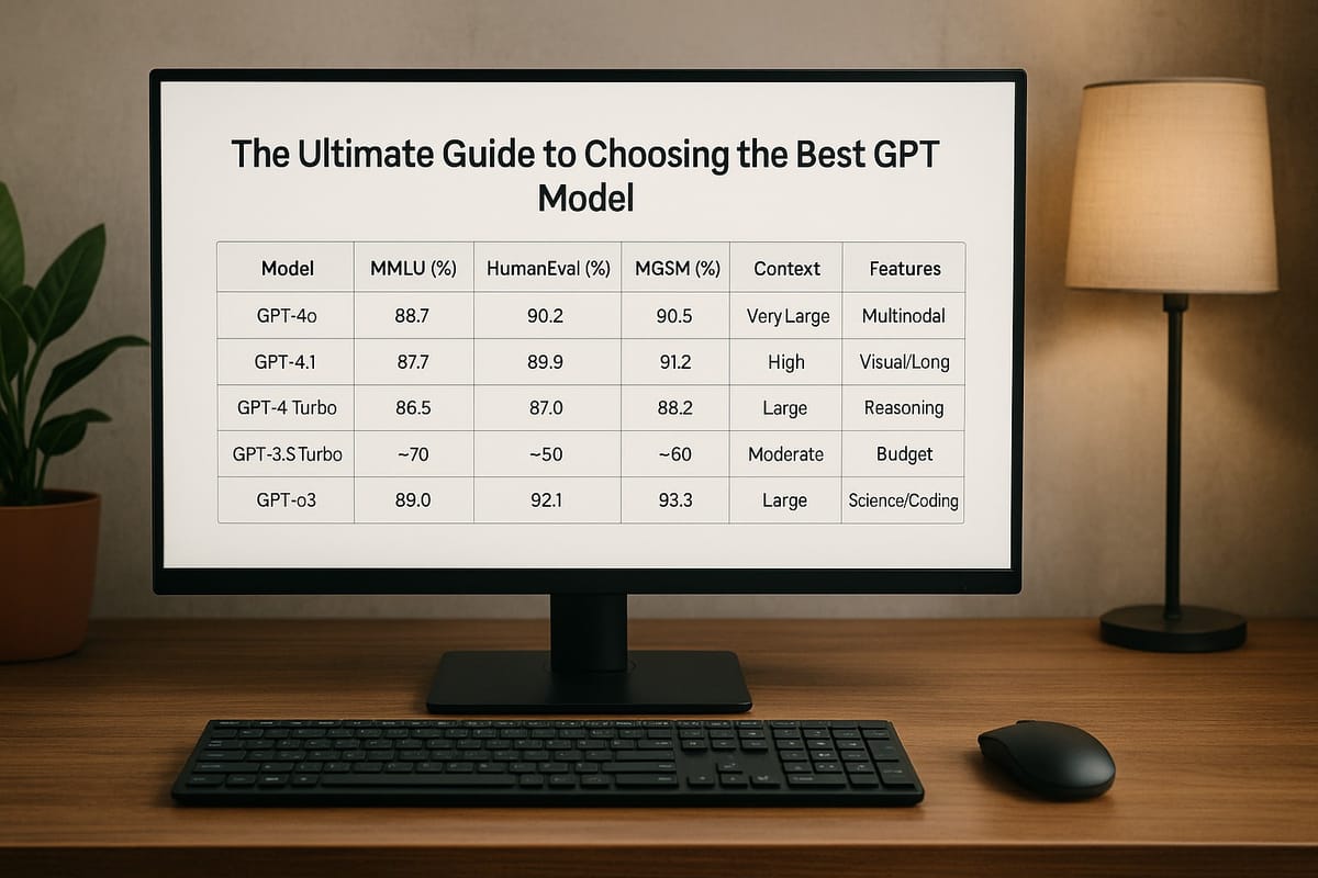 The Ultimate Guide to Choosing the Best GPT Model: Benchmark, Efficiency, and Usage Limits