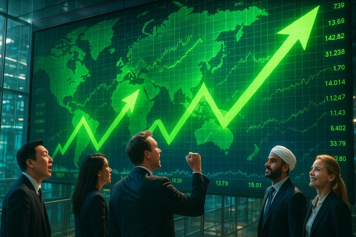 Global Stocks Near New Record High