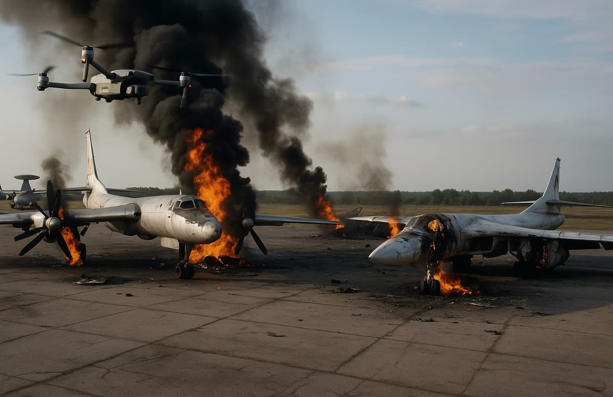 Ukrainian Drone Strike Cripples Russia’s Strategic Bomber Fleet