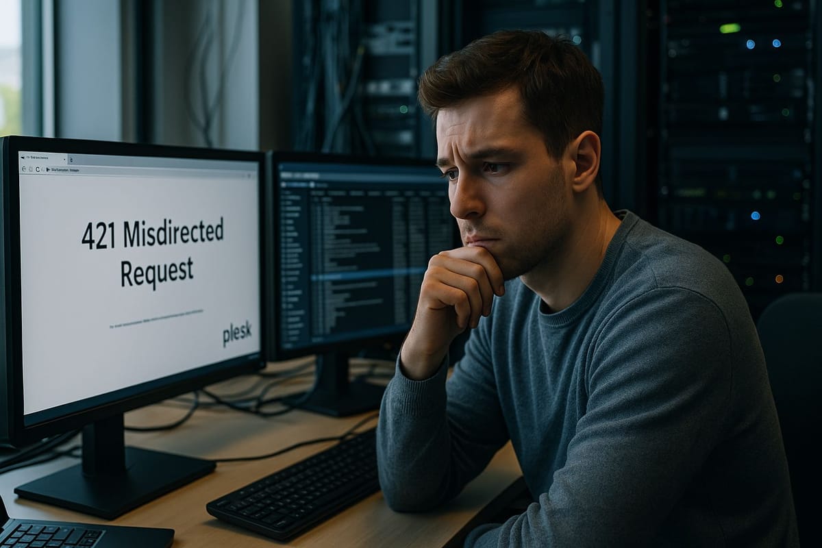 Error 421 Misdirected Request Disrupts Plesk Websites