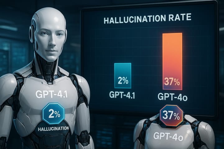 GPT-4.1 vs GPT-4o: The AI Accuracy Battle, Which Model Hallucinates Less?