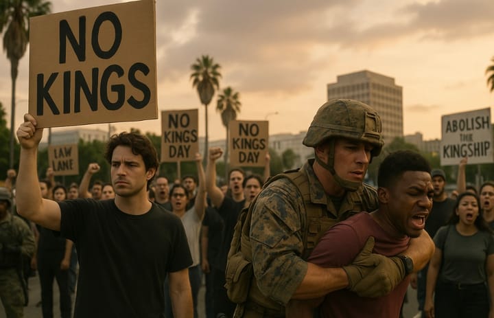 No Kings Day Protest: Marines Detain Civilian in LA, Controversy Erupts